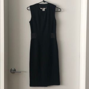 DVF black wool sleeveless dress